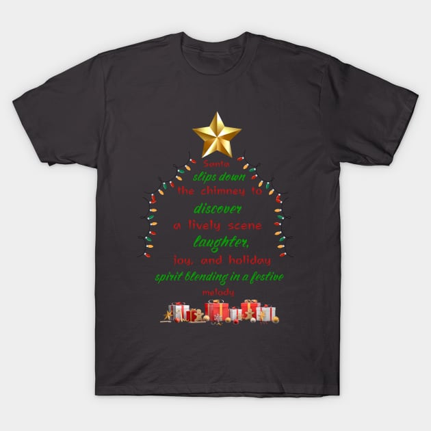 Santa slip down Christmas for everyone family reunion friend T-Shirt by TeePixel Studio